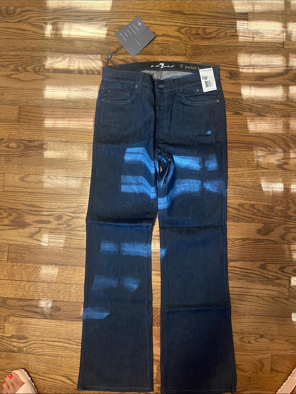 7 For All Mankind Dark Blue Bootcut Jeans